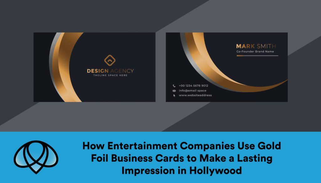 gold foil business cards in Hollywood